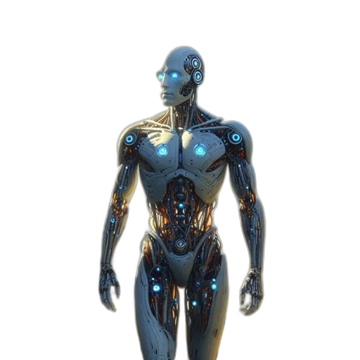 robot, jewelry, 3d render, concept art transparent PNG cut-out