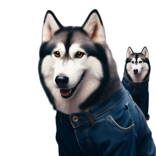 jacket, animal, staff, creature transparent PNG cut-out