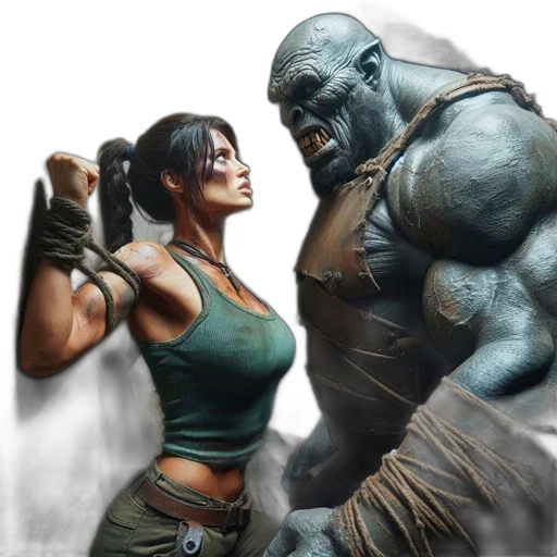 comic book art, concept art, fantasy art, photorealistic transparent PNG cut-out