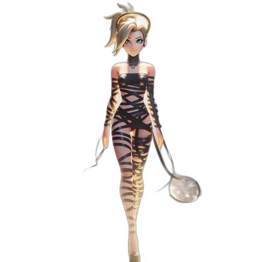 staff, dress, animal, concept art transparent PNG cut-out