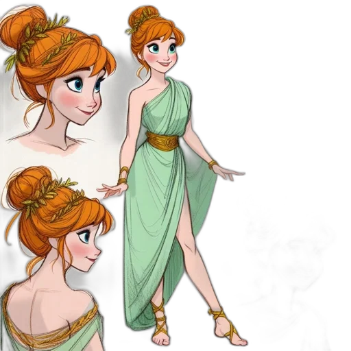dress, concept art, fantasy art, cartoon transparent PNG cut-out