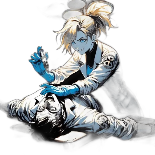 concept art, comic book art, anime, pixel art transparent PNG cut-out