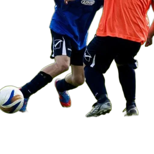 two, soccer, players, action transparent PNG cut-out