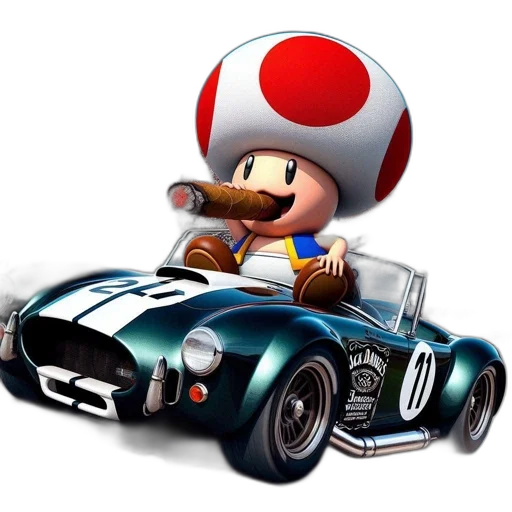 car, hat, 3d render, concept art transparent PNG cut-out