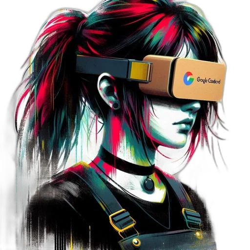 mask, staff, cyberpunk, concept art transparent PNG cut-out