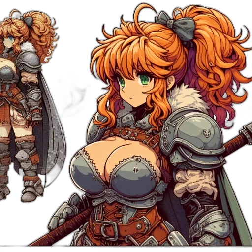 concept art, fantasy art, comic book art, anime transparent PNG cut-out