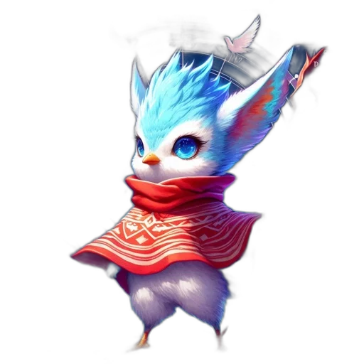 dragon, mask, staff, creature transparent PNG cut-out