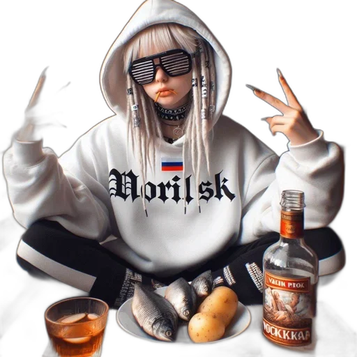 jacket, cyberpunk, photorealistic, fantasy art transparent PNG cut-out