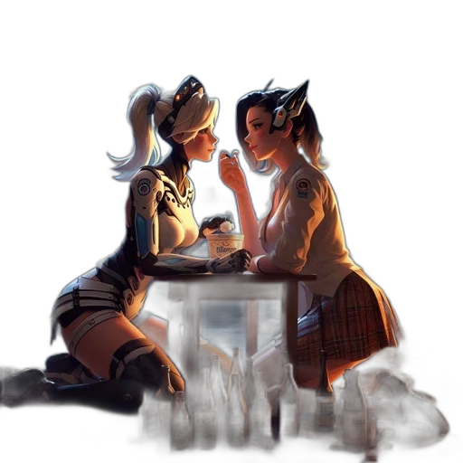 concept art, fantasy art, pixel art, anime transparent PNG cut-out
