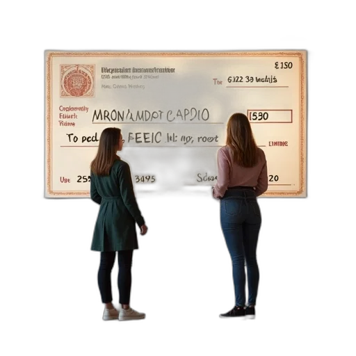 two, women, standing, front transparent PNG cut-out