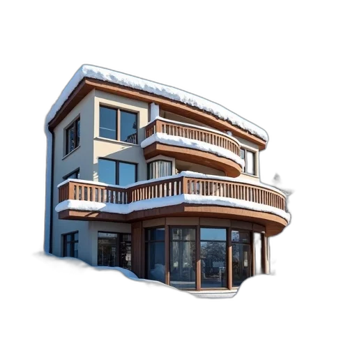 building, 3d render, photorealistic, concept art transparent PNG cut-out