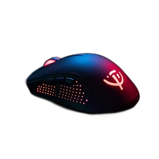 3d render, cyberpunk, mouse, gaming transparent PNG cut-out
