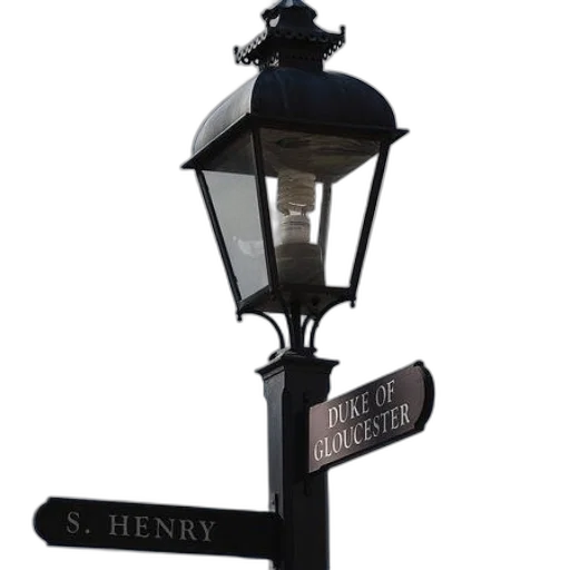 3d render, city street, street, lamp transparent PNG cut-out