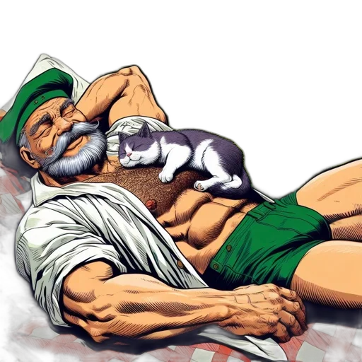 animal, comic book art, concept art, photorealistic transparent PNG cut-out