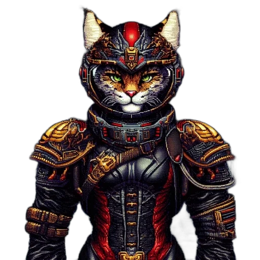 mask, animal, fantasy art, pixel art transparent PNG cut-out