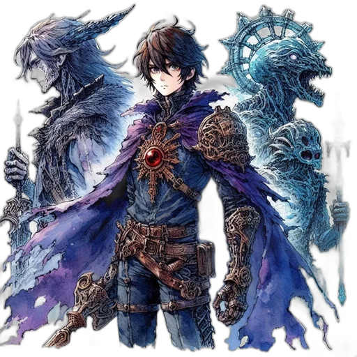 dragon, sword, staff, concept art transparent PNG cut-out