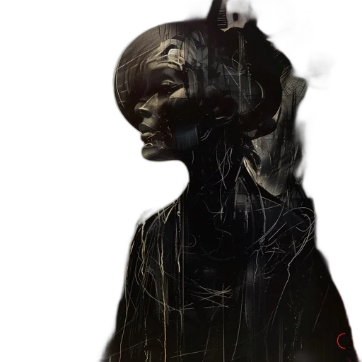 mask, face, robot, creature transparent PNG cut-out
