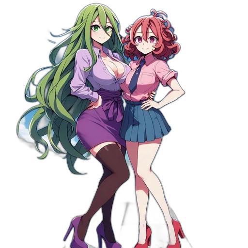 dress, anime, concept art, pixel art transparent PNG cut-out