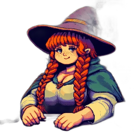 staff, hat, dragon, fantasy art transparent PNG cut-out