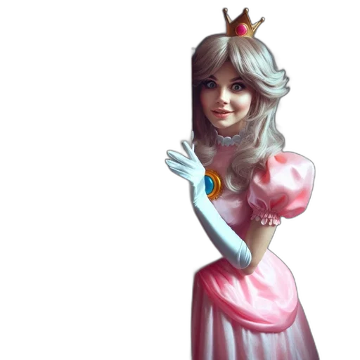 crown, dress, staff, face transparent PNG cut-out