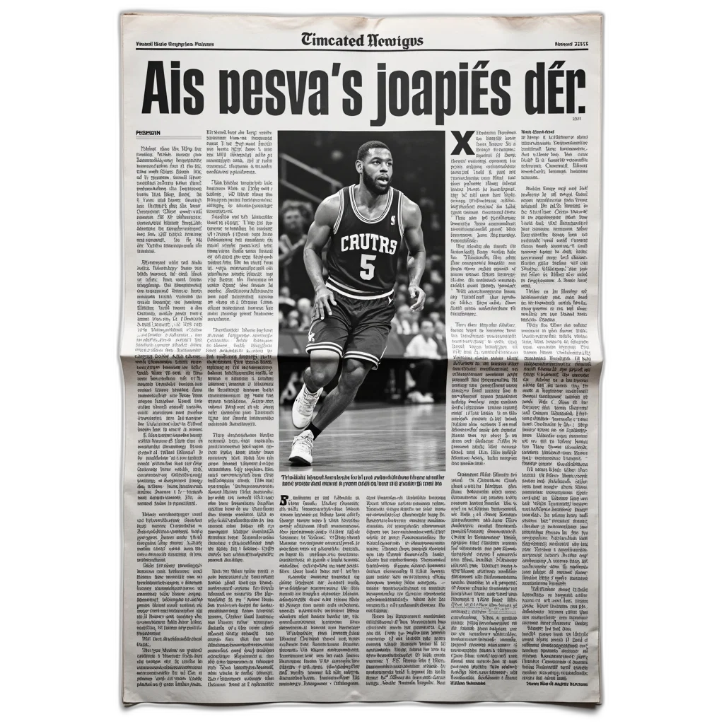 newspaper, article, large, detailed transparent PNG cut-out