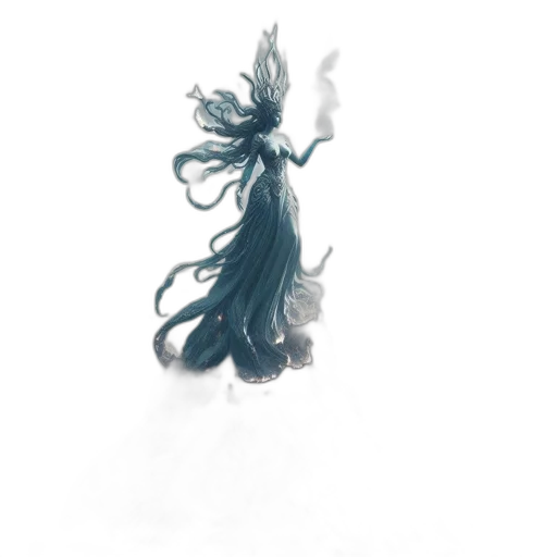 dress, creature, hair, dragon transparent PNG cut-out
