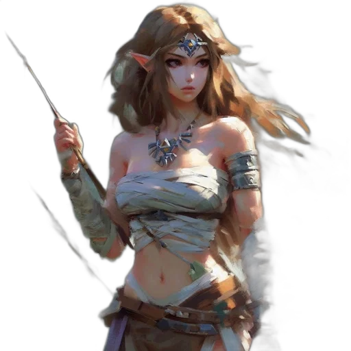 sword, weapon, staff, fantasy art transparent PNG cut-out