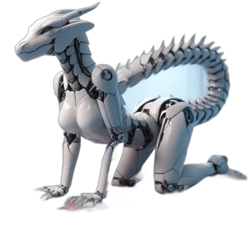 dragon, creature, robot, animal transparent PNG cut-out