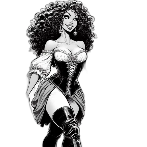 comic book art, cartoon, concept art, fantasy art transparent PNG cut-out