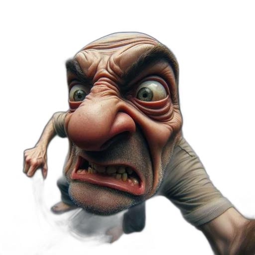 face, creature, staff, mask transparent PNG cut-out
