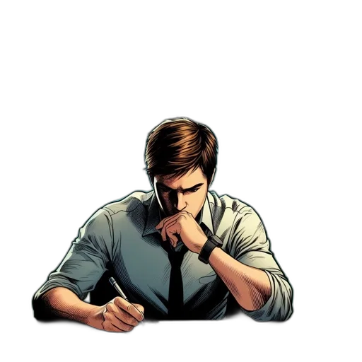 staff, face, weapon, comic book art transparent PNG cut-out