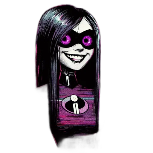 mask, face, comic book art, cartoon transparent PNG cut-out