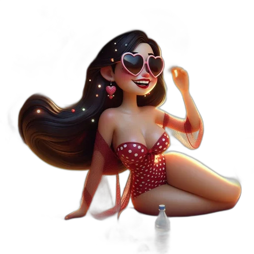 jewelry, 3d render, cartoon, concept art transparent PNG cut-out