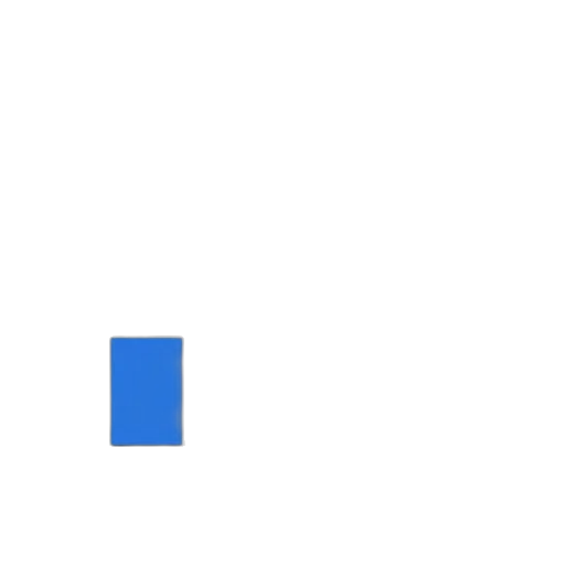 robot, pixel art, blue, monochrome transparent PNG cut-out