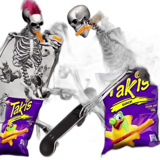 food, concept art, vaporwave, two transparent PNG cut-out