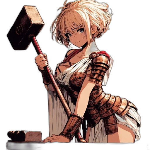 weapon, sword, staff, robot transparent PNG cut-out