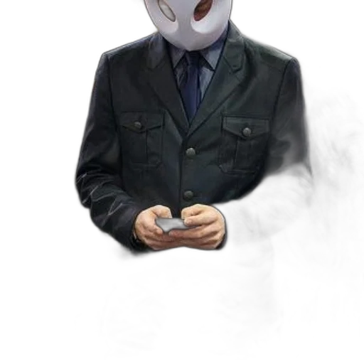 mask, robot, face, jacket transparent PNG cut-out