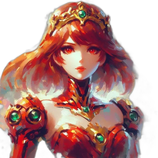 crown, dress, robot, face transparent PNG cut-out