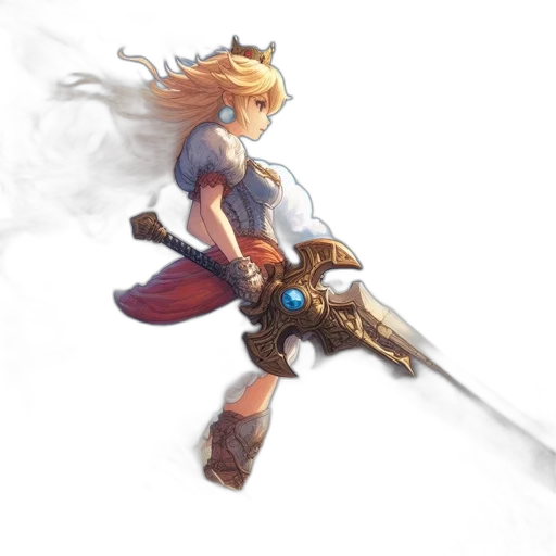 sword, weapon, staff, crown transparent PNG cut-out
