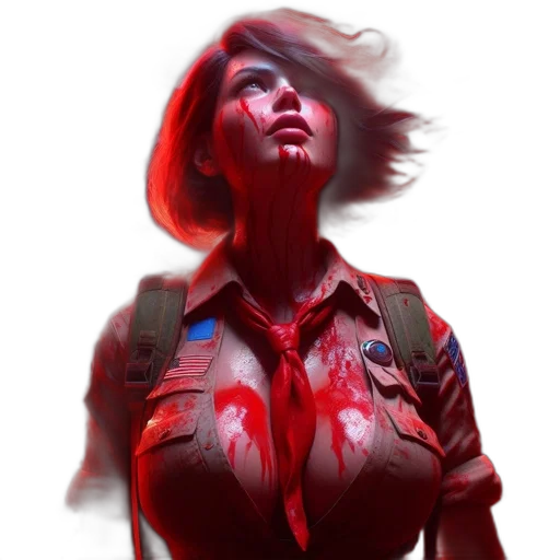jacket, face, dress, concept art transparent PNG cut-out