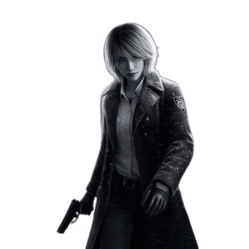 jacket, weapon, concept art, photorealistic transparent PNG cut-out