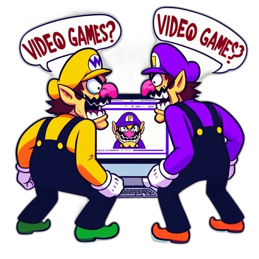 pixel art, concept art, vaporwave, two transparent PNG cut-out
