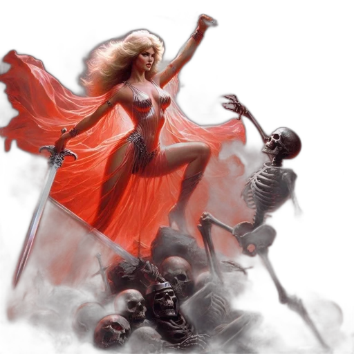 concept art, fantasy art, comic book art, photorealistic transparent PNG cut-out