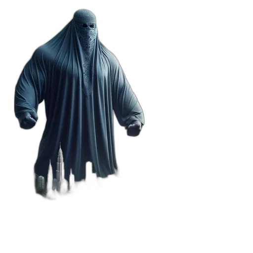 jacket, dress, mask, creature transparent PNG cut-out