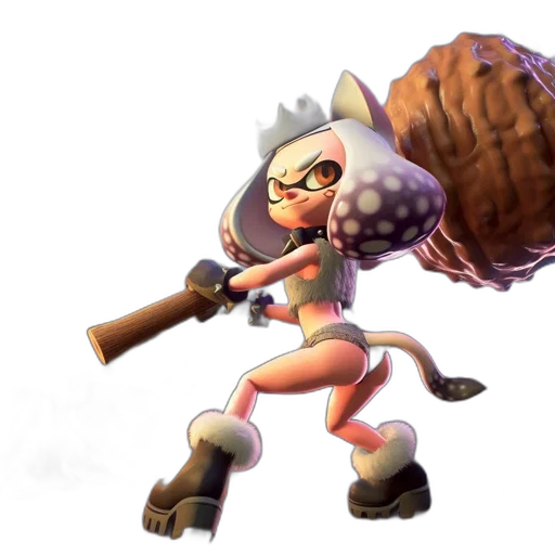 weapon, staff, animal, creature transparent PNG cut-out