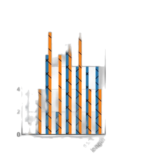 blue, monochrome, bar, chart transparent PNG cut-out