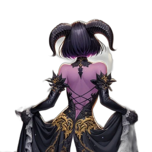mask, dress, staff, dragon transparent PNG cut-out