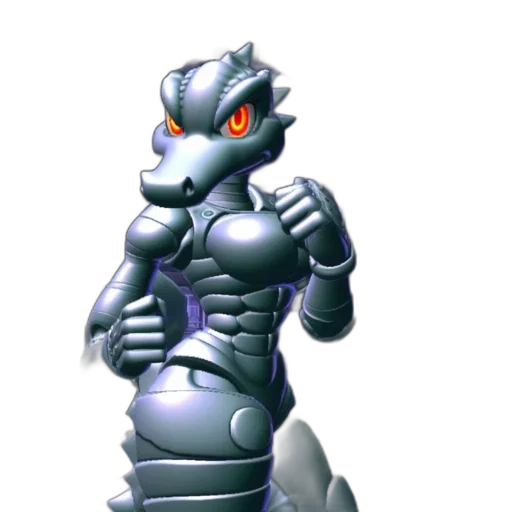 dragon, robot, creature, 3d render transparent PNG cut-out
