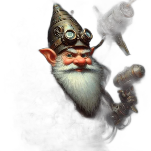 staff, hat, face, creature transparent PNG cut-out
