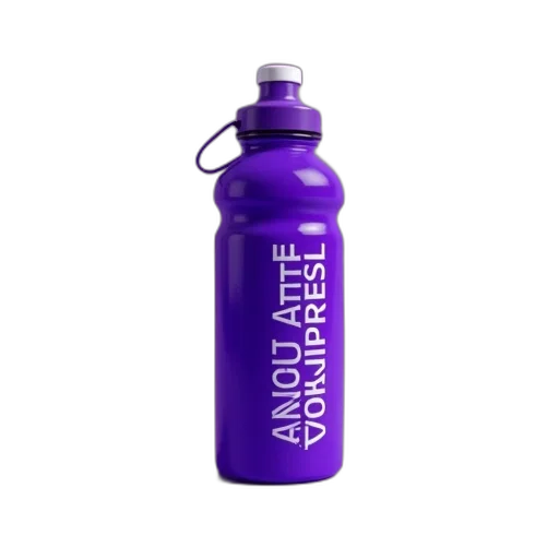 bottle, 3d render, purple, sports transparent PNG cut-out